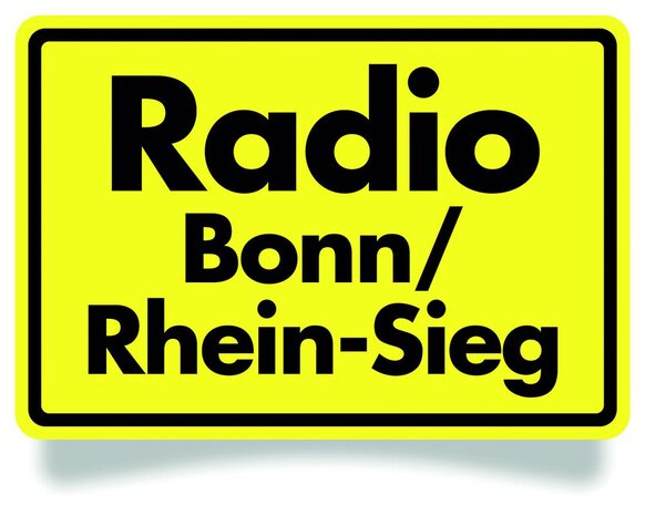 Gelbes Logo mit dem Schriftzug Radio Bonn/Rhein-Sieg