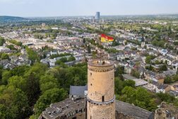 Drohnenaufnahme der Godesburg in Bad Godesberg.