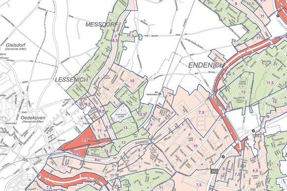 Mietspiegel 2024: Detailansicht Kartenausschnitt 5