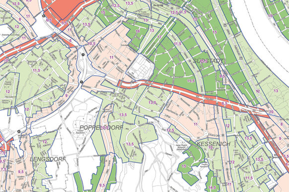 Mietspiegel 2024: Detailansicht Kartenausschnitt 6