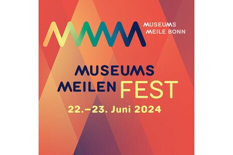 Das Bild zeigt das Logo zum Museumsmeilenfest Bonn 2024.