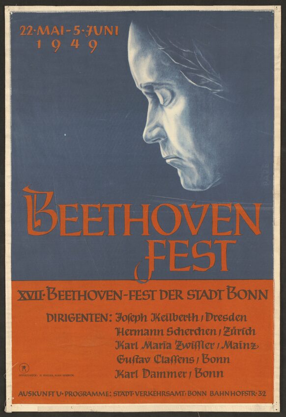 Historisches Plakat zum Beethovenfest 1949