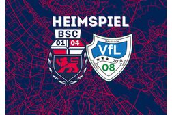 Auf dem Bild sind die Logos der Vereine Bonner SC und VFL Vichttal sowie der Titel Heimspiel abgebildet.