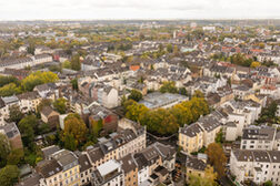 Luftaufnahme der Bonner Nordstadt