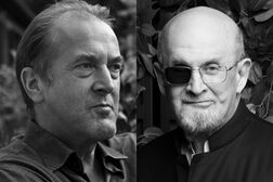 Portrait des Autors Salman Rushdie und seines Übersetzers Bernhard Robben