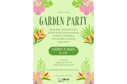 Text zur Garden Party mit Blumen