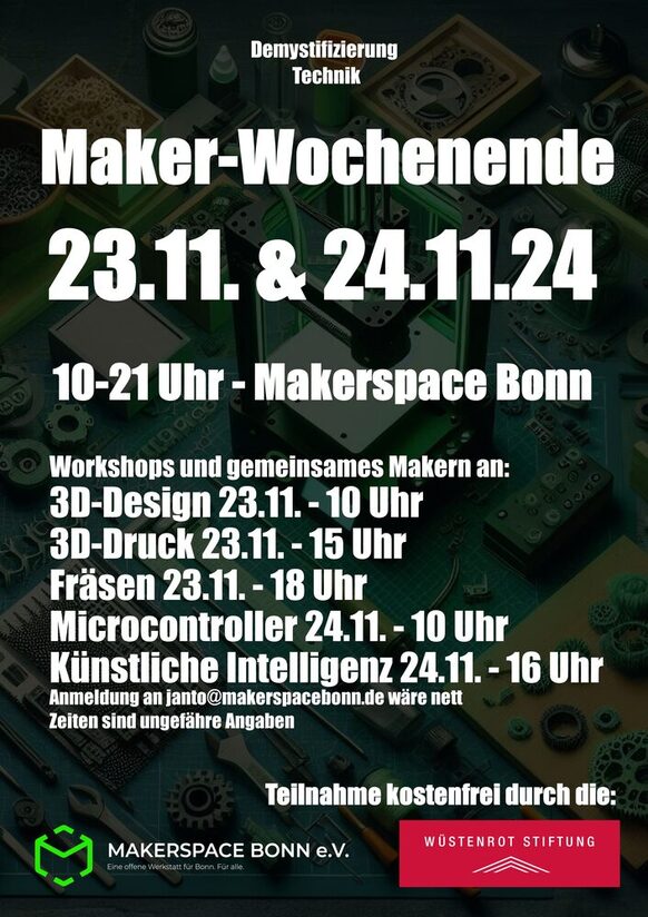 Maker-Wochenende am 23. & 24.11.2024