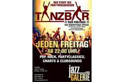 TanzBar, der Strat ins Partywochenende, jeden Freitag ab 22:00 Uhr in der Jazz Galerie Bonn